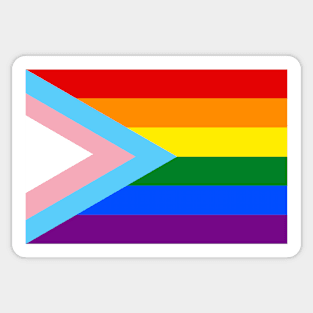 Trans Inclusive Pride Flag LGBTQ+ Edit View Sticker